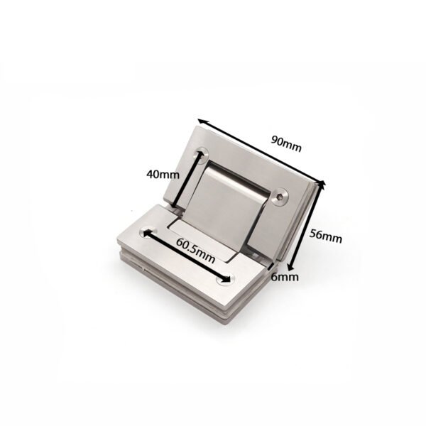 Adjustable 135 Degree Glass To Glass Chrome Stainless Steel Door Hinges