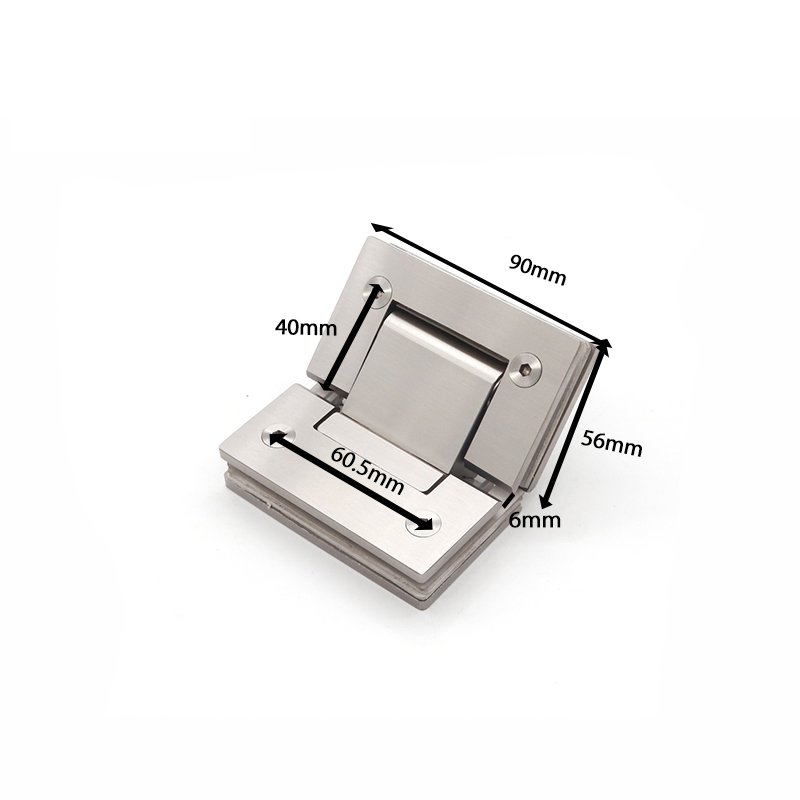 Adjustable 135 Degree Glass To Glass Chrome Stainless Steel Door Hinges