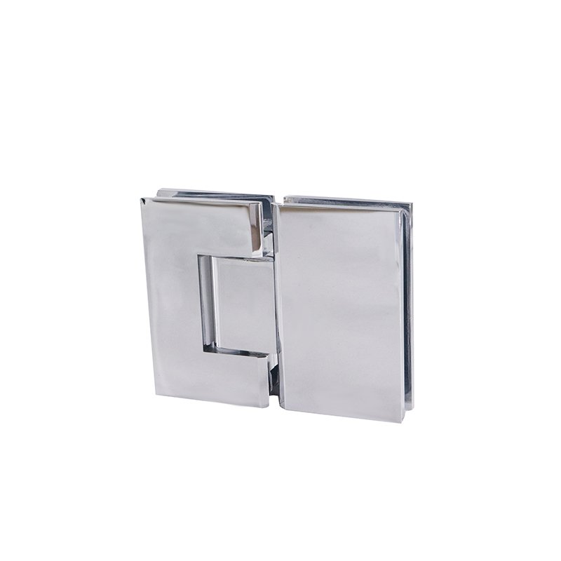 Adjustable Double Axes 180 Degree Glass To Glass Solid Brass Fittings Door Hinges
