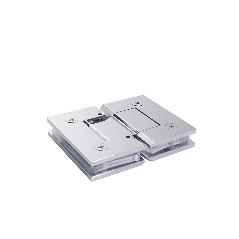 Adjustable Double Axes 180 Degree Glass To Glass Solid Brass Fittings Door Hinges