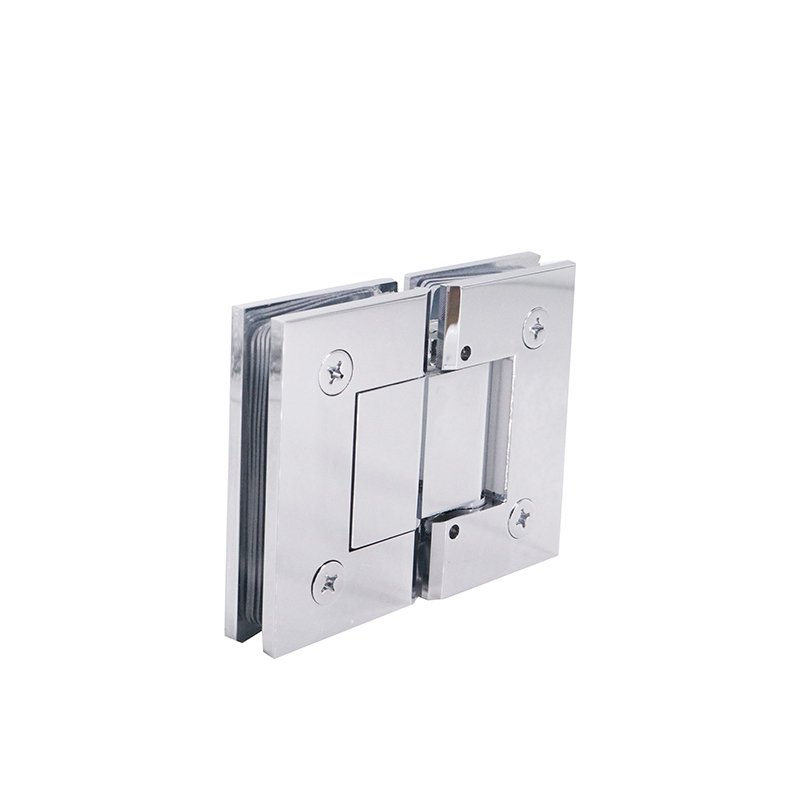 Adjustable Double Axes 180 Degree Glass To Glass Solid Brass Fittings Door Hinges