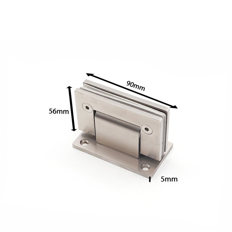 Adjustable Glass Hardware Wall Mount Ss304 Glass Door Hinges