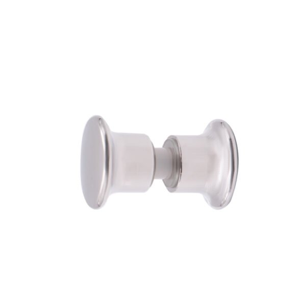 Back-To-Back Circle Door Handle Knob Shower Glass Accessory