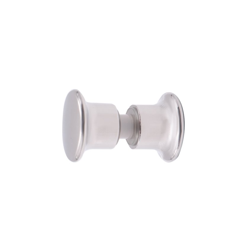 Back-To-Back Circle Door Handle Knob Shower Glass Accessory