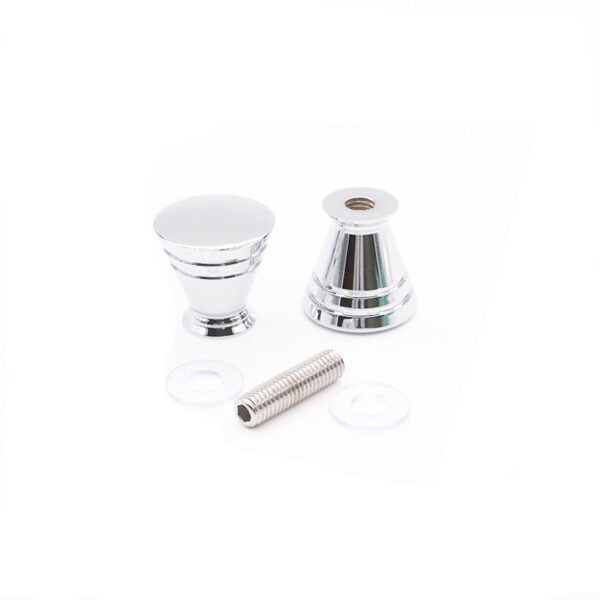 Back-To-Back Conical Door Knob Shower Glass Handle Hardware