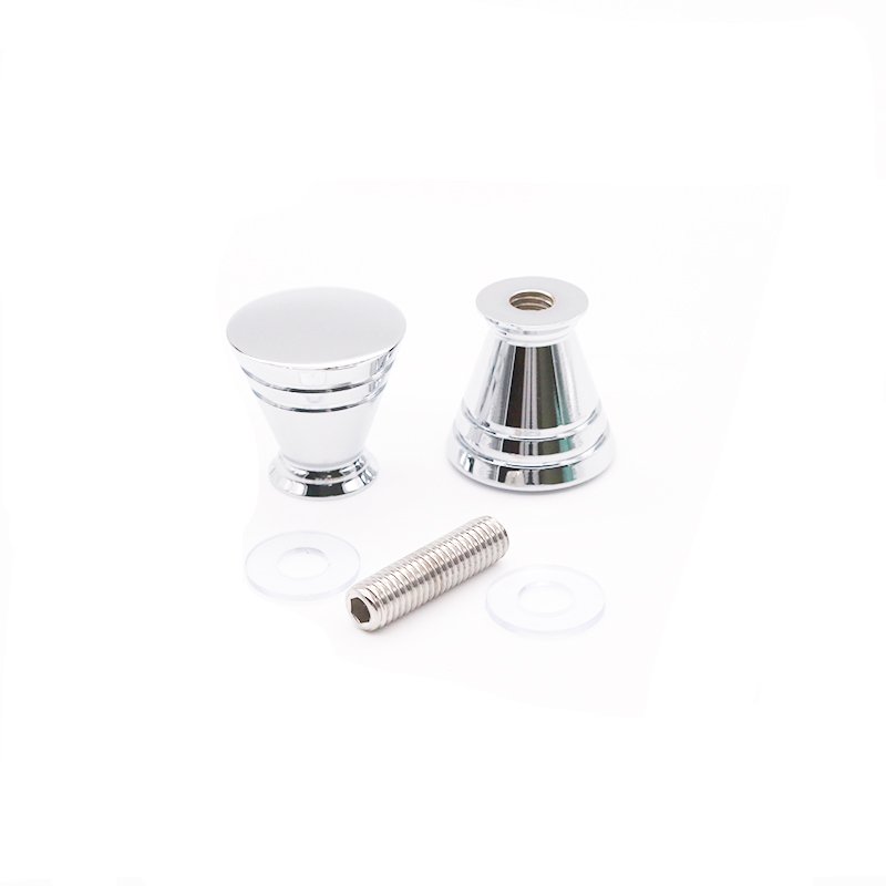 Back-To-Back Conical Door Knob Shower Glass Handle Hardware