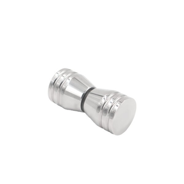 Back-To-Back Conical Door Knob Stainless Steel Glass Handles