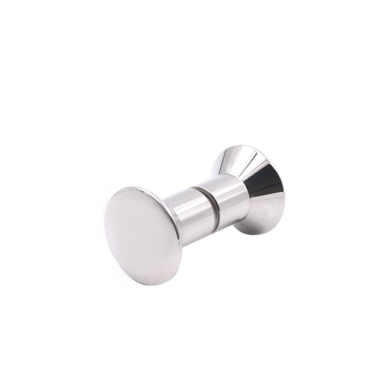 Back-To-Back Conical Door Knob Stainless Steel Glass Handles