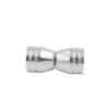 Back-To-Back Conical Door Knob Stainless Steel Glass Handles