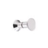Back-To-Back Conical Door Knob Stainless Steel Glass Handles