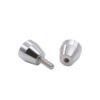 Back-To-Back Conical Door Knob Tempered Glass Sliding Door Handles