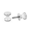 Back-To-Back Fluted Door Knob Brass Luxury Glass Sliding Door Handles