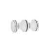 Back-To-Back Fluted Door Knob Brass Luxury Glass Sliding Door Handles