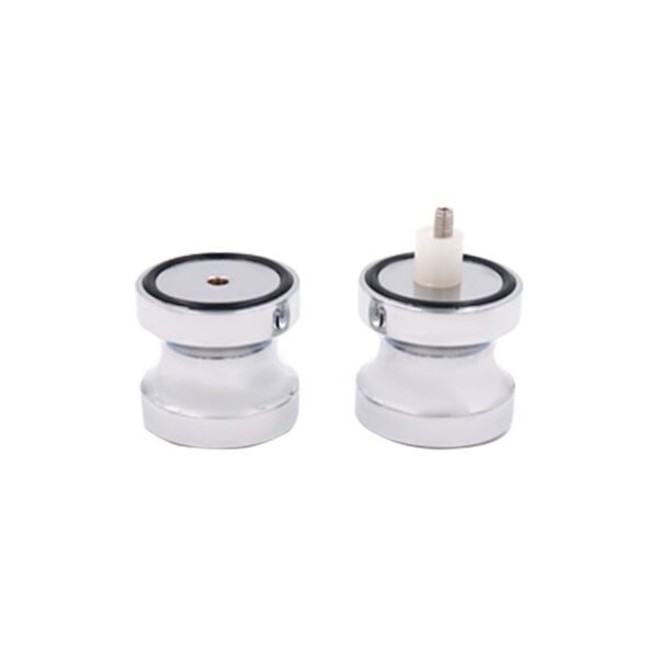 Back-To-Back Fluted Door Knob Brass Luxury Glass Sliding Door Handles
