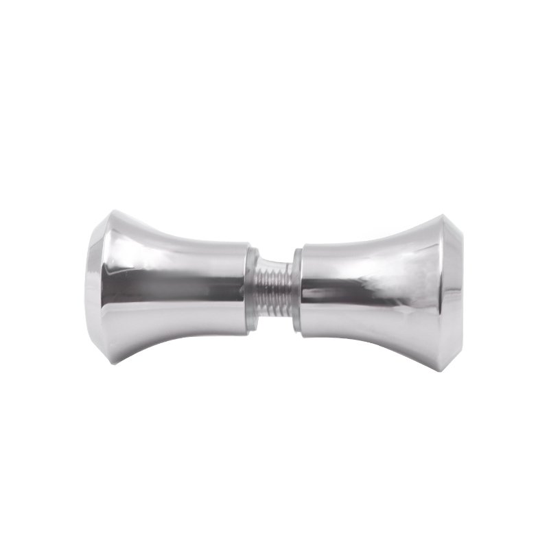 Back-To-Back Fluted Door Knob Luxury Glass Handles