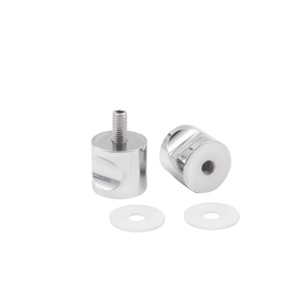 Back-To-Back Fluted Door Knob Shower Room Glass Luxury Handles