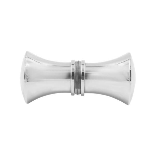 Back-To-Back Fluted Door Knob Stainless Steel Shower Glass Handle