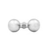 Back-To-Back Spherical Glass Knob Sliding Door Handle Fittings