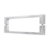 Back-To-Back Square Stainless Steel Shower Hardware Glass Pull Handle