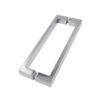 Back-To-Back Square Stainless Steel Shower Hardware Glass Pull Handle