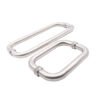Back-To-Back Tubular Stainless Steel Glass Pull Handle