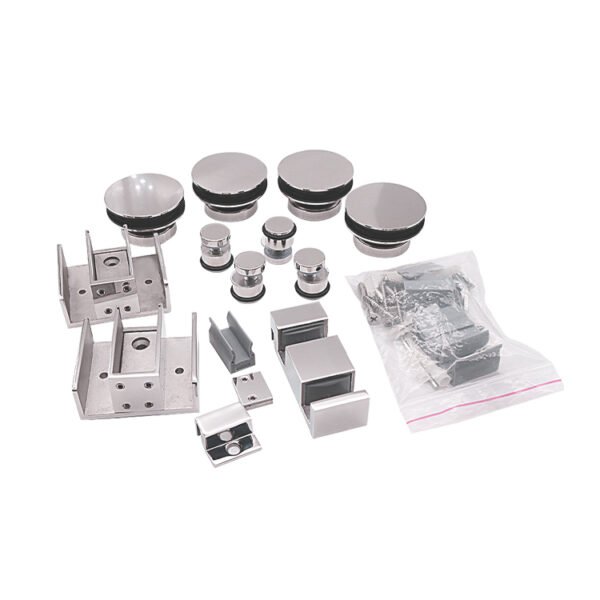 Bathroom Shower Frameless Door Hardware Slide Rail System Sliding Door Roller Accessory Set 1 Bathroom Shower Frameless Door Hardware Slide Rail System Sliding Door Roller Accessory Set