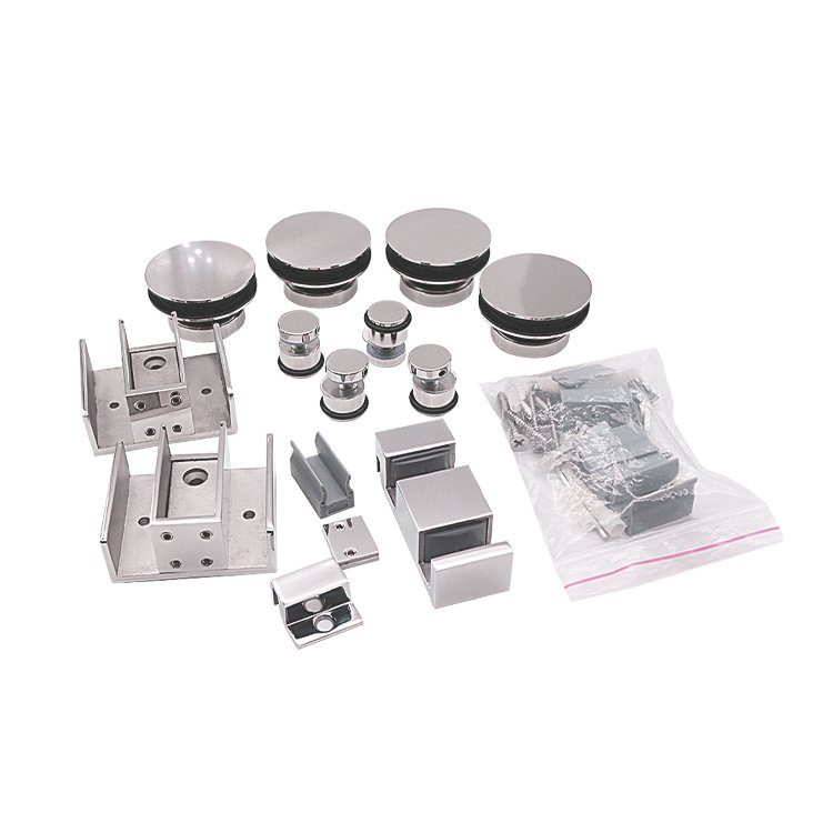 Bathroom Shower Frameless Door Hardware Slide Rail System Sliding Door Roller Accessory Set