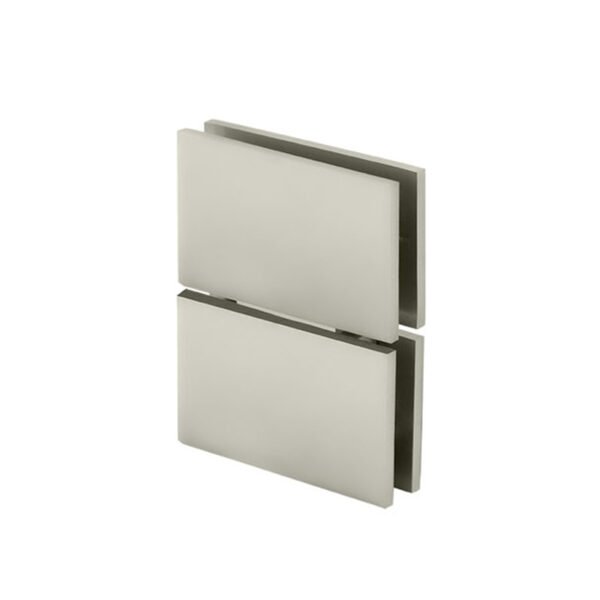 Brushed Nickel Adjustable Shower Hinges 360 Degree Rotatable Glass Door Pivot Hinges
