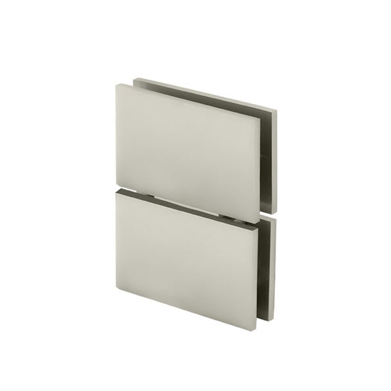 Brushed Nickel Adjustable Shower Hinges 360 Degree Rotatable Glass Door Pivot Hinges