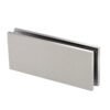 Brushed Nickel Fixed Clips Glass Door Clamps