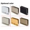 Brushed Nickel Frameless Glass Shower Door Pivot Hinge 360 Degree Bathroom Door Hardware