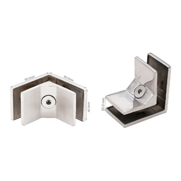 Brushed Nickel Glass Balustrade Railing Stair Handrails Clamp 1 Brushed Nickel Glass Balustrade Railing Stair Handrails Clamp
