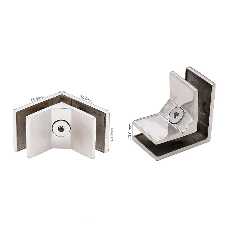 Brushed Nickel Glass Balustrade Railing Stair Handrails Clamp