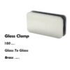 Brushed Nickel Glass Shower Door Clips Clamps 2 Brushed Nickel Glass Shower Door Clips Clamps
