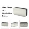 Brushed Nickel Glass Shower Door Clips Clamps 3 Brushed Nickel Glass Shower Door Clips Clamps