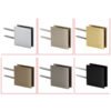 Brushed Nickel Glass To Glass Brass Shower Glass Door Clamps Fittings