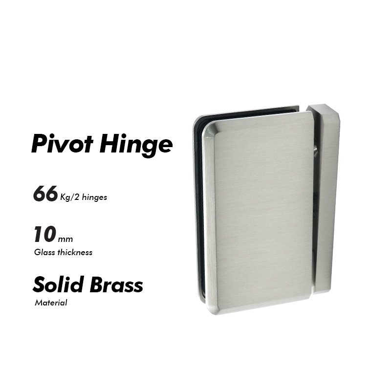 Brushed Nickel Rotatable 360 Degree Glass Door Pivot Hinges 2 Brushed Nickel Rotatable 360 Degree Glass Door Pivot Hinges