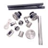 Buffering Function 180 Degree Tempered Glass Shower Sliding Door Hardware Factory