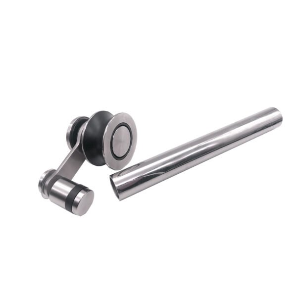 Buffering Function 180 Degree Tempered Glass Shower Sliding Door Hardware Factory