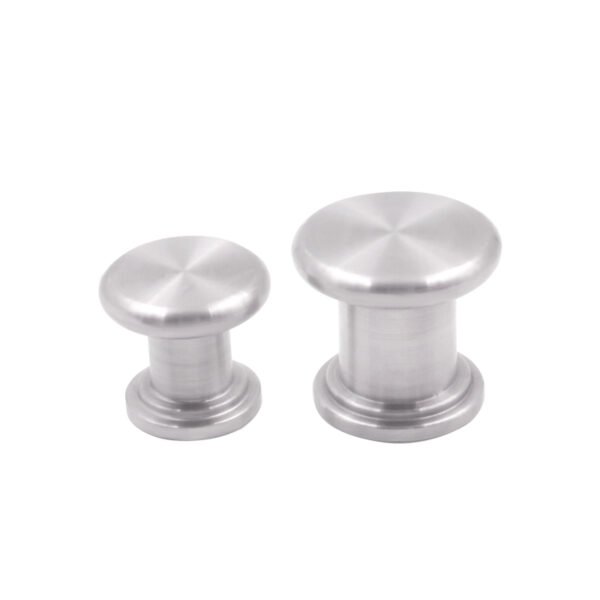 Classic Round Shower Door Glass Knob Handles Single-Sided