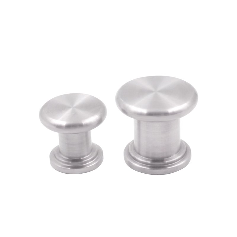 Classic Round Shower Door Glass Knob Handles Single-Sided