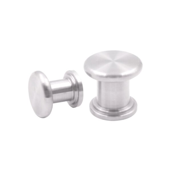 Classic Round Shower Door Glass Knob Handles Single-Sided