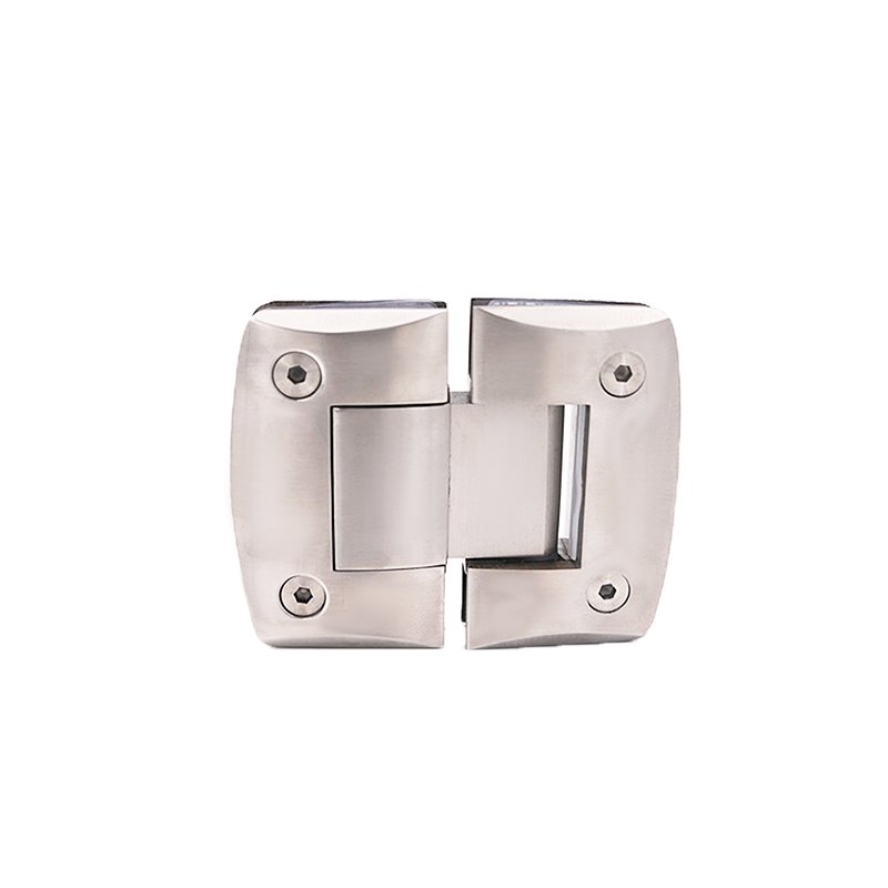 Curved 180 Degree Glass To Glass Ss304 Ss316 Glass Door Hinges