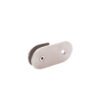 Curved 180 Degree Glass To Wall Stainless Steel Wall Mounted Glass Clips Clamp