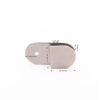 Curved 180 Degree Glass To Wall Stainless Steel Wall Mounted Glass Clips Clamp