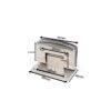 Curved Wall Mount Glass To Wall Stainless Steel Door Hinges 2 Curved Wall Mount Glass To Wall Stainless Steel Door Hinges