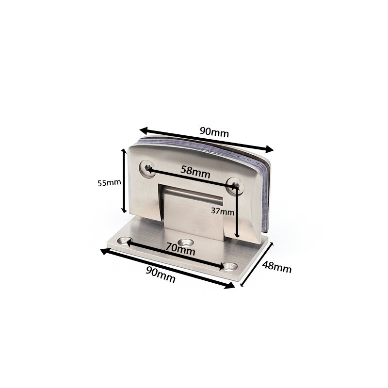 Curved Wall Mount Glass To Wall Stainless Steel Door Hinges 2 Curved Wall Mount Glass To Wall Stainless Steel Door Hinges