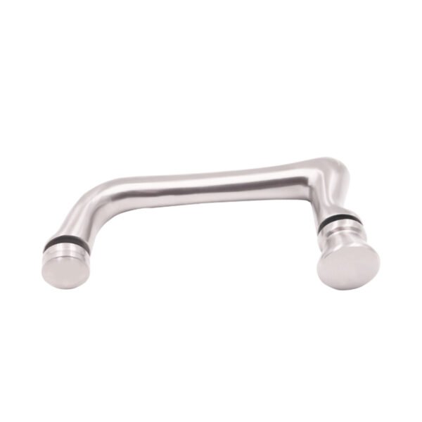 Custom Fit Irregular Tempered Glass Pull Handle For Shower Door