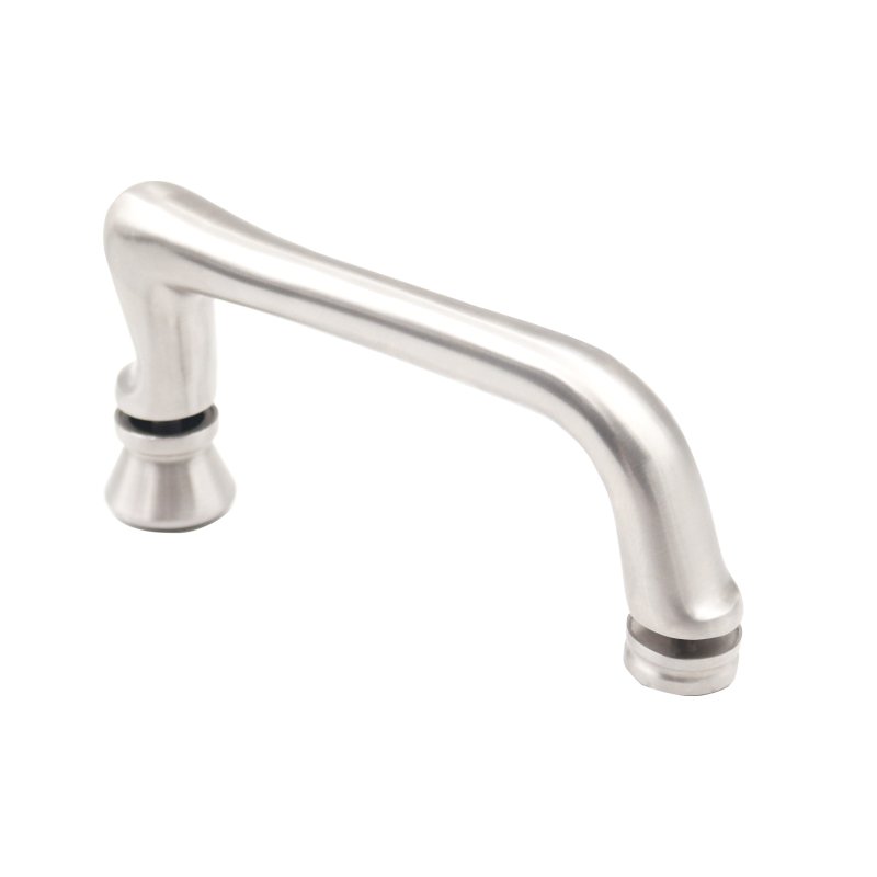 Custom Fit Irregular Tempered Glass Pull Handle For Shower Door