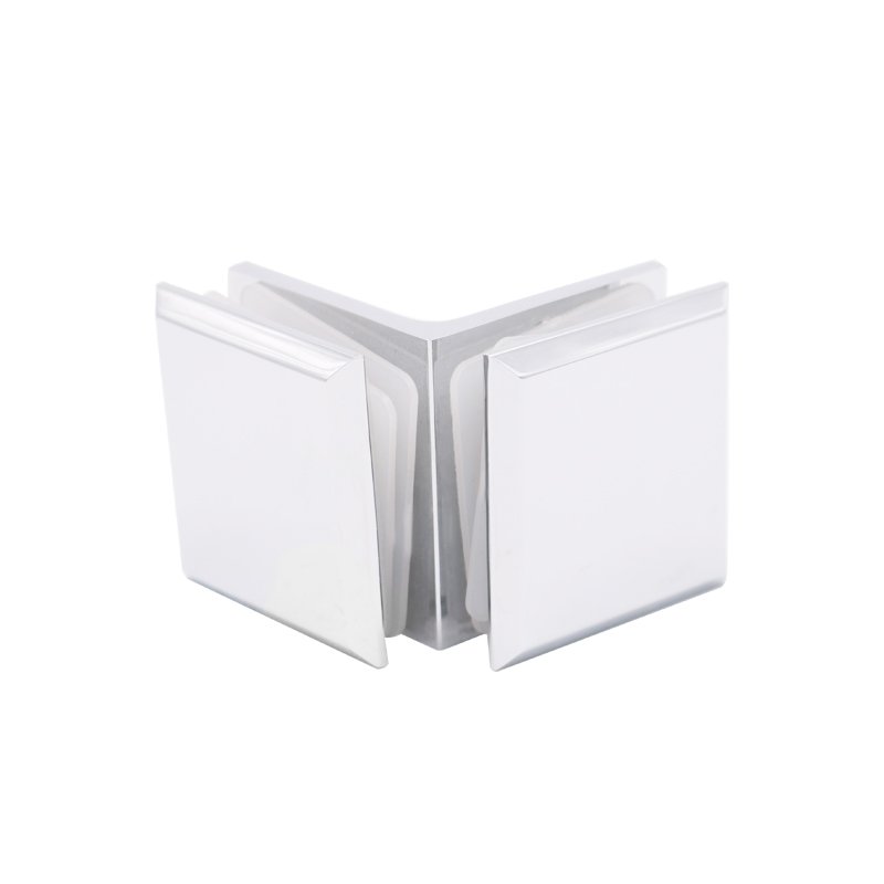 Customization 90 Degree Brass Glass Door Clamp Glass Shower Hardware Suppliers